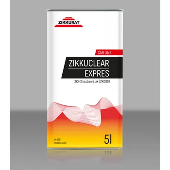 univerzální barva ZIKKUGRIND Opravárenský bezbarvý autolak Zikkuclear Expres Balení: Zikkuclear Expres / 2K HS Rychleschnoucí bezbarvý autolak / 5 L