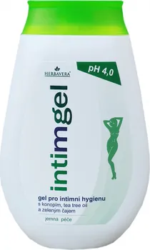 Intimní hygienický prostředek Herbavera Intimgel gel s konopím a tea tree 250 ml