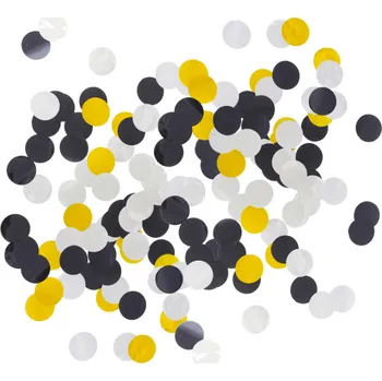 Konfeta Konfety na stůl, zlatá, stříbrná, černá, 18g