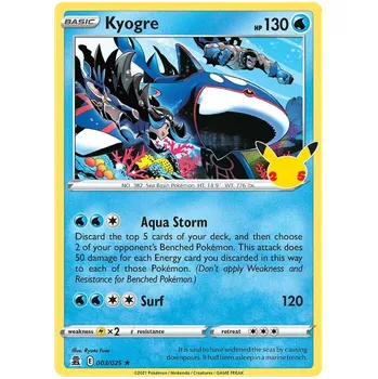 Sběratelská karetní hra Pokémon TCG Kyogre 003/025 - Holo