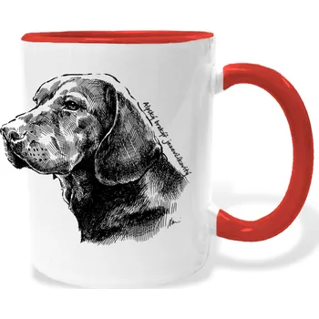 Hrnek - Alpský jezevčíkovitý brakýř Barva: Červená