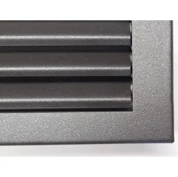 Větrací mřížka LAgrid s.r.o. Krbová rovná lamelová mřížka 70x21 Iteriér Antracit