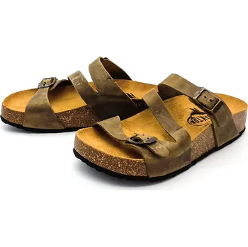 Dámské pantofle Dámské pantofle 341210 CP BOLINO KAKI Plakton zelené Barva: kaki, Velikost: 40