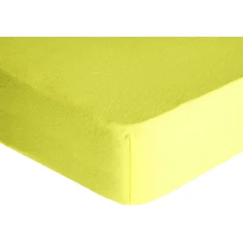 Prostěradlo Prostěradlo froté 90x200cm světle žluté Premium - 90x200cm