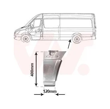 Příslušenství karosérie Boční stěna VAN WEZEL 5876141