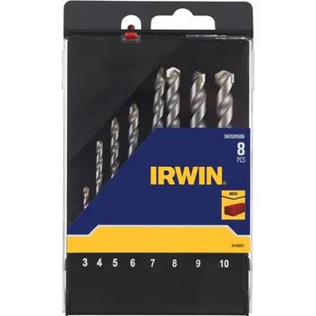 Příslušenství k nářadí Vrtáky do zdiva 8ks 3-10mm v plastové krabičce IRWIN