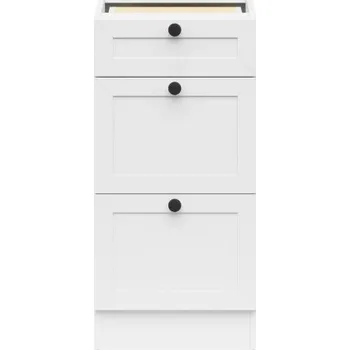 Šatní skříň Brwcz JUNONA RAMKA BBL D3S/40/82 bílá/bílá ( BEZ PRAC. DESKY! ) / 4BAL/***