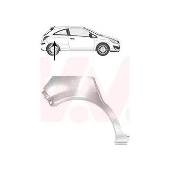 Příslušenství karosérie Boční stěna VAN WEZEL 3750148