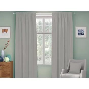 Závěs XPOSE® Zatemňovací závěs ZEUS - světle šedý 140x250 cm, + Prodloužená možnost vrácení zboží do 50 dnů