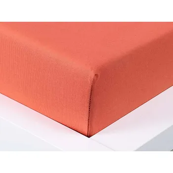 Prostěradlo XPOSE® Jersey prostěradlo Exclusive - cihlové 180x200 cm, Jersey + Prodloužená možnost vrácení zboží do 50 dnů
