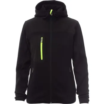 Pánská softshellová bunda Bunda Payper TRIP LADY Barva: Černá/Černá/Fluo, Velikost: S