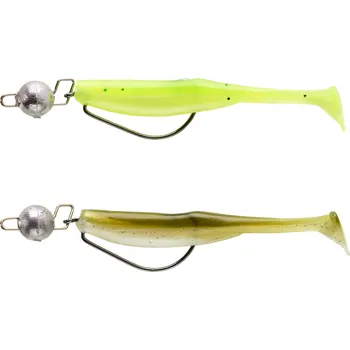 Umělá nástraha CAPERLAN Sada měkkých nástrah na rybolov Kit Shadtex 75 ZELENÁ