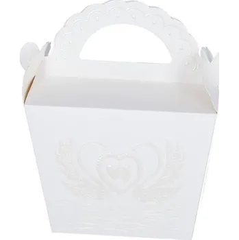 Dárková taška Dárková papírová taška, BÍLÁ, 25x15 cm, 1 kus