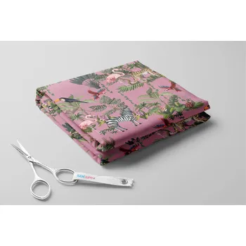 Fleece antipilling, Tajemná džungle Barva: Starorůžová