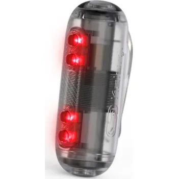 Svítilna KIPRUN Bezbateriová běžecká blikačka Motion Light ČERNÁ