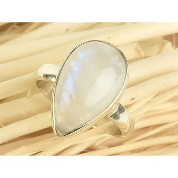 Prsten Prsten měsíční kámen kapka vel.53 Ag 925/1000 4,7g