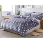 XPOSE® Francouzské mikroplyšové povlečení MIRIAM Exclusive - šedé 200x220 cm, 70x90 cm, Mikroplyš + Prodloužená možnost vrácení zboží do 50 dnů