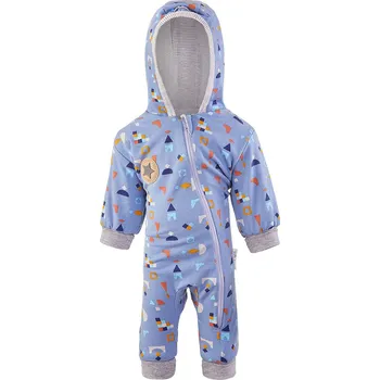 Dětský overall Little Angel Overal podšitý lem Outlast® - denim kostičky Velikost oblečení: 80