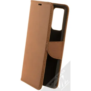 Pouzdro na mobilní telefon 1Mcz Porter Book flipové pouzdro pro Samsung Galaxy A72, Galaxy A72 5G hnědá (brown)
