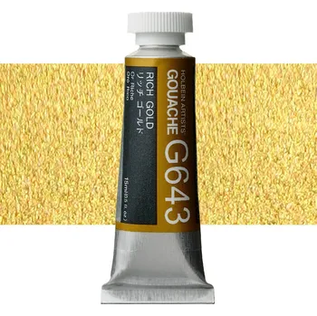 Vodová barva Kvašová barva Holbein 15ml - Rich Gold