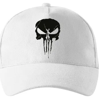Kšiltovka Kšiltovka Punisher, Barva Bílá, Velikost 19×11 cm , Canvas Kšiltovka Bezvatriko.cz 0506