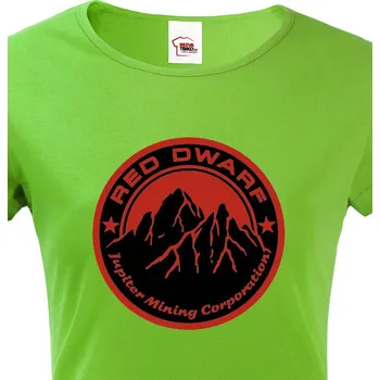 Dámské tričko Dámské tričko Červený trpaslík, Barva Zelená, Velikost 2XL, Canvas Dámské tričko s krátkým rukávem 2054