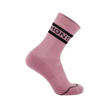 Pánské ponožky Mons Royale Signature Crew Sock Black Candy růžová L