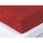 XPOSE® Froté prostěradlo Exclusive - tmavě červené 160x200 cm, Froté + Prodloužená možnost vrácení zboží do 50 dnů