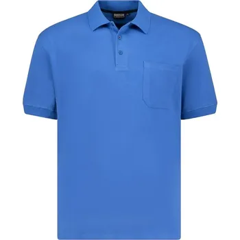 Pánská polokošile - tričko s límečkem modré Adamo 6XL - 10XL krátký rukáv Adamo - 10XL