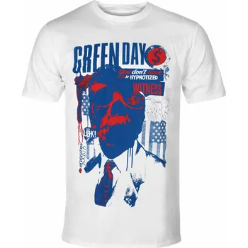 Pánské oblečení Tričko metal pánské Green Day - Patriot Witness - ROCK OFF - GDTS32MW - XXL