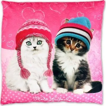 Dekorativní polštářek POLŠTÁŘEK KEITH KIMBERLIN KOŤÁTKA > varianta Výprodej-poslední kusy