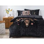 XPOSE® Mikroplyšové povlečení LAPAČ SNŮ Exclusive - černé 140x200 cm, 70x90 cm, Mikroplyš + Prodloužená možnost vrácení zboží do 50 dnů