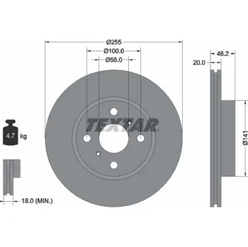 Brzdový kotouč Brzdový kotouč TEXTAR 92199900