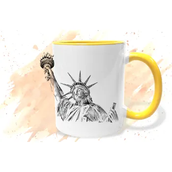 Hrnek - Socha Svobody Barva: Žlutá