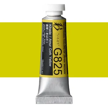 Vodová barva Kvašová barva Holbein 15ml - Amur Cork Yellow