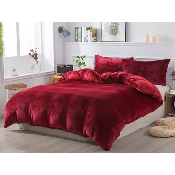 Povlečení XPOSE® Francouzské mikroplyšové povlečení JORGA Exclusive - vínové 200x240 cm, 70x90 cm, Mikroplyš + Prodloužená možnost vrácení zboží do 50 dnů