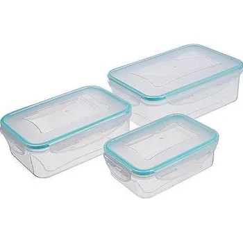 Dóza na potraviny Dóza MagicHome 0,5/1,0/1,5l, obdélníková, Clip, sada 3ks