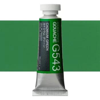 Vodová barva Kvašová barva Holbein 15ml - Cadmium Green