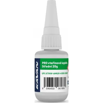 Průmyslové lepidlo KAVAN PRO střední vteřinové lepidlo 20g - expresní doprava