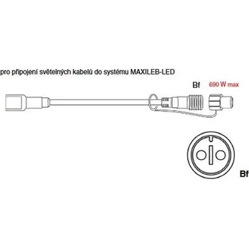 Vánoční dekorace City SR-032375 Připojovací kabel B, šedý, 0,3m