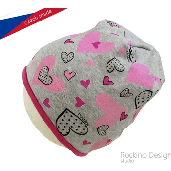 Čepice Rockino 5442 Dívčí podzimní/jarní čepice šedá