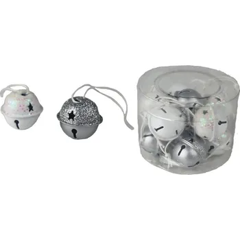 Vánoční dekorace Rolnička k zavěšení, 12 ks K3510-01