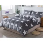 XPOSE® Francouzské mikroplyšové povlečení LÝDIE Exclusive - šedé 200x220 cm, 70x90 cm, Mikroplyš + Prodloužená možnost vrácení zboží do 50 dnů