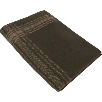 Spacák ROTHCO Deka vlněná s pruhy HNĚDÁ