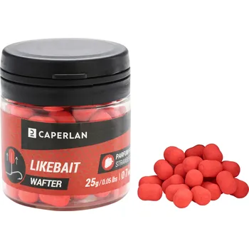 Boilies CAPERLAN Návnada Likebait Dumbell wafter 25 g Jahoda 25g