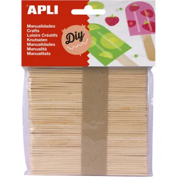 Dřívka APLI přírodní / 50 ks