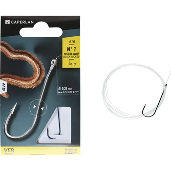 Rybářský háček CAPERLAN Háček s očkem a návazcem na mořský rybolov SN Vers 2
