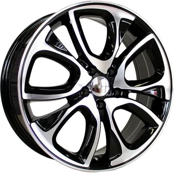 Alu kolo Alu kola Racing Line BY124, 18x7 4x108 ET30, černá + leštění vhodné pro Citroen C4 III (od 2020), Citroen C4 X