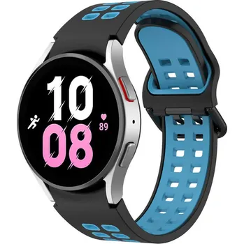 Příslušenství k chytrým hodinkám Sportovní silikonový řemínek pro chytré hodinky Samsung Galaxy Watch 4 40 mm - modrý