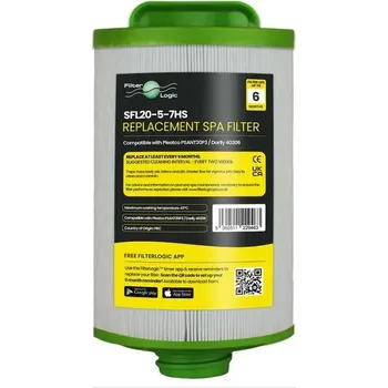 FilterLogic SFL20-5-7-HS filtrační kartuše pro vířivky a SPA (Pleatco PSANT20P3, Unicel 4CH-925, Filbur FC-0126)